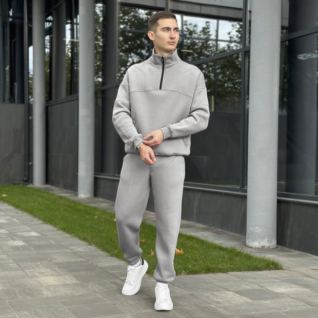Костюм Pobedov Grand ЗИМА Сталевий - 