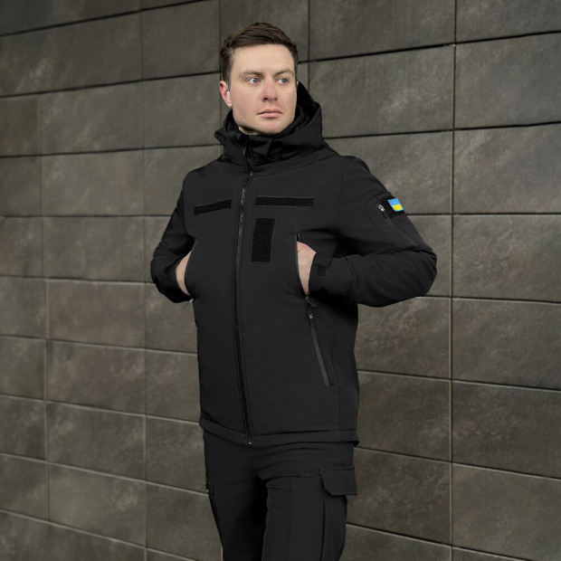 Куртка Pobedov Motive BATAL із липучками Чорний - 6