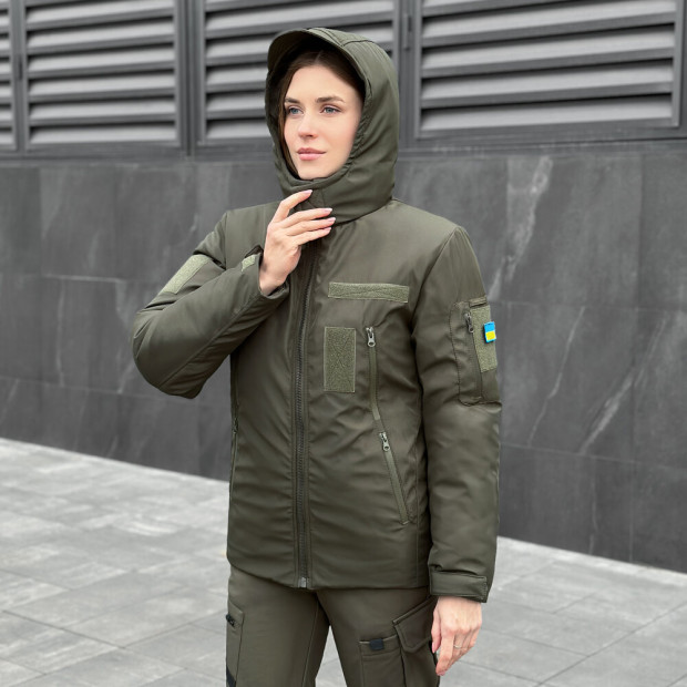 Куртка Pobedov Motive ЗИМА B2 Женская Хаки - 3