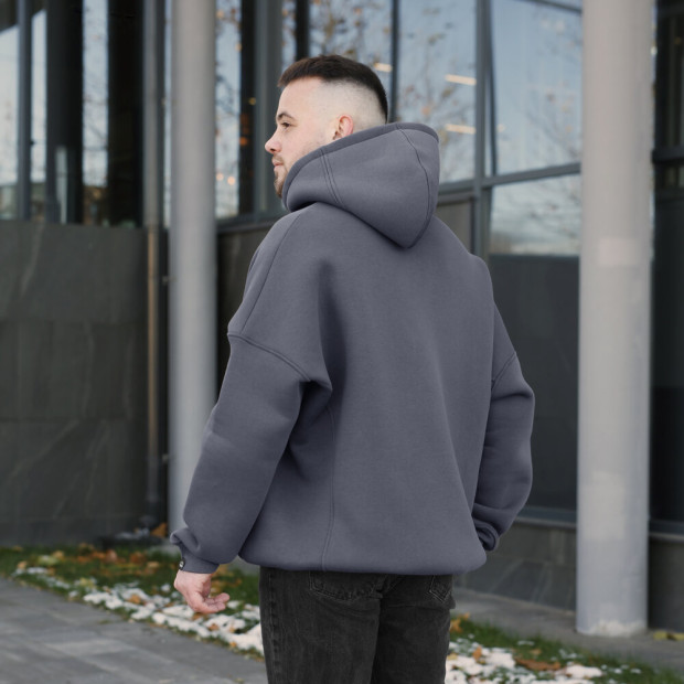 Худі oversize Pobedov Urbanist Темно-сірий - 3