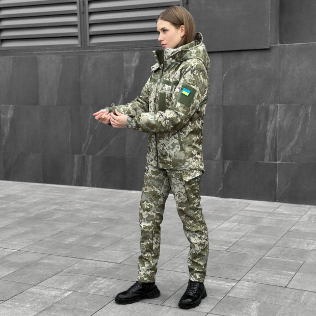 Куртка Pobedov Motive ЗИМА B2 Женская Пиксель - 6