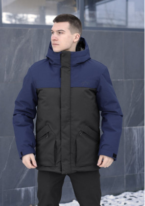 Парка Pobedov Navy Черно-синий