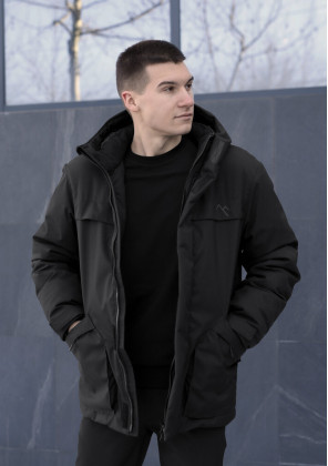 Парка Pobedov Navy Чорний 2