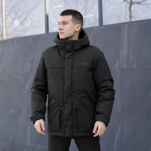 Парка Pobedov Navy Черный - 