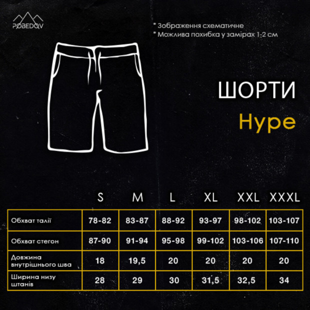 Шорти Pobedov Hype Чорний - 6