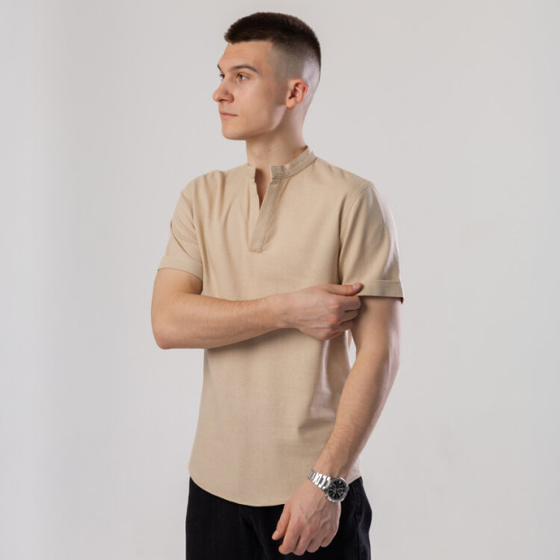 Сорочка Pobedov Misto Темний беж - 2