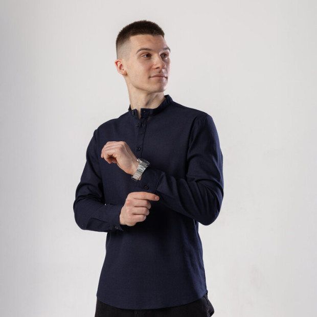 Сорочка Pobedov Exlnt Темно-синій - 1
