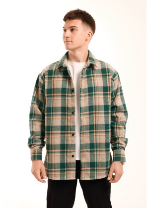 Недавно просмотренные Рубашка Pobedov Tartan Зеленый