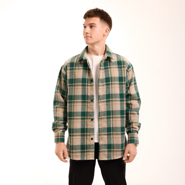 Сорочка Pobedov Tartan Зелений - 