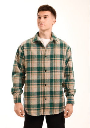 Недавно просмотренные Рубашка Pobedov Tartan Зеленый 2