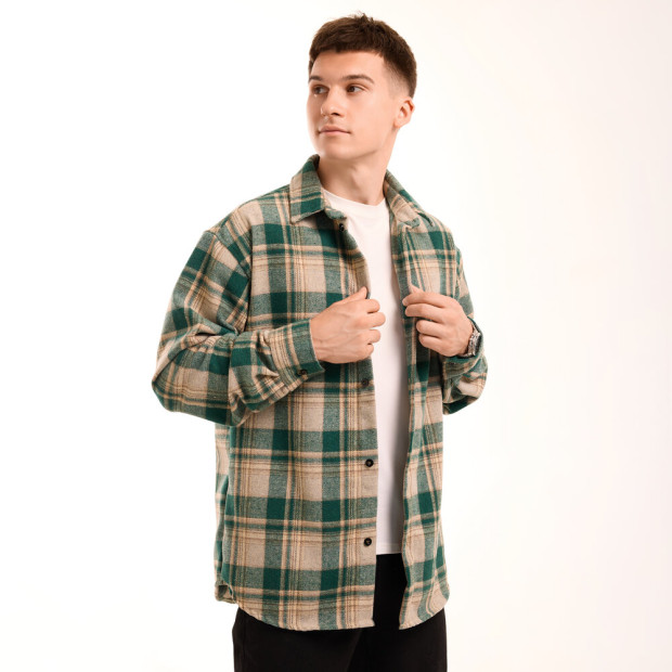 Сорочка Pobedov Tartan Зелений - 2