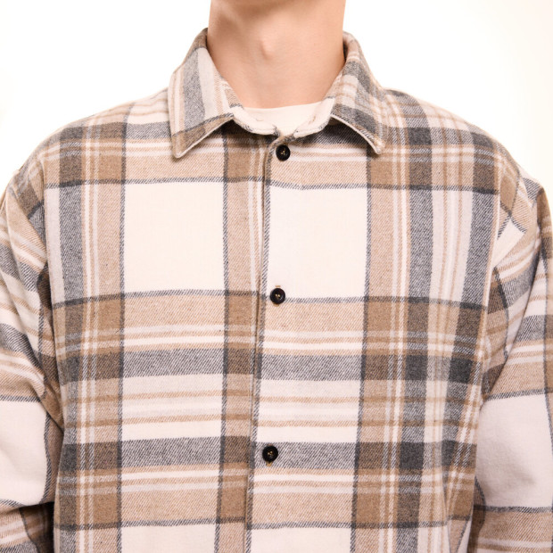 Рубашка Pobedov Tartan Бежевый - 4