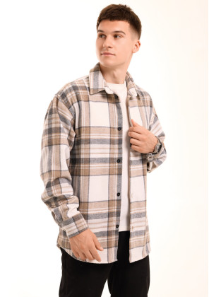 Недавно просмотренные Рубашка Pobedov Tartan Бежевый