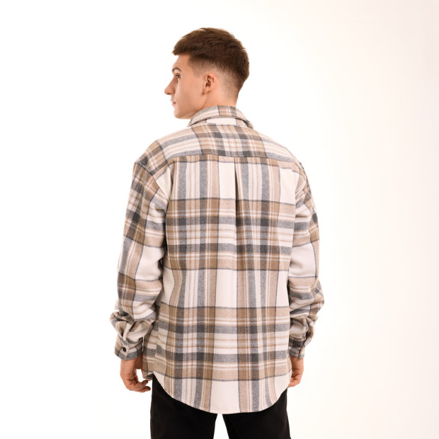 Рубашка Pobedov Tartan Бежевый - 3