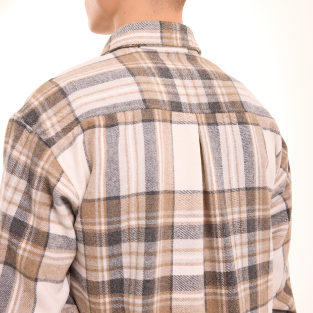 Рубашка Pobedov Tartan Бежевый - 5