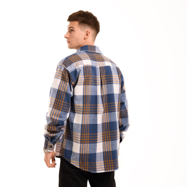 Сорочка Pobedov Tartan Синій - 3