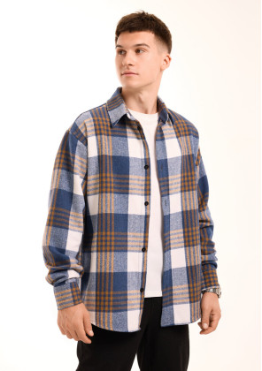 Сорочка Pobedov Tartan Синій