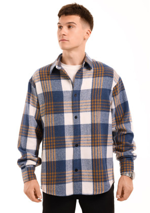 Сорочка Pobedov Tartan Синій 2