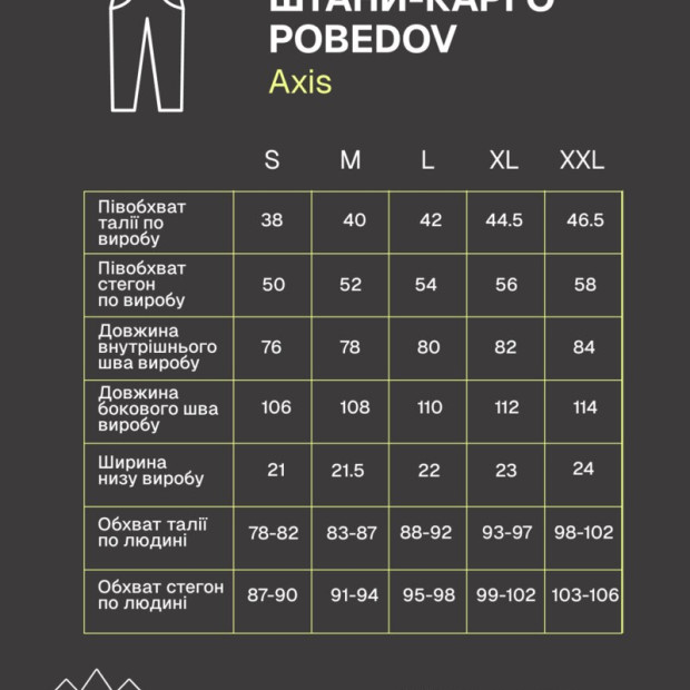Штани-карго Pobedov Axis Чорний - 6