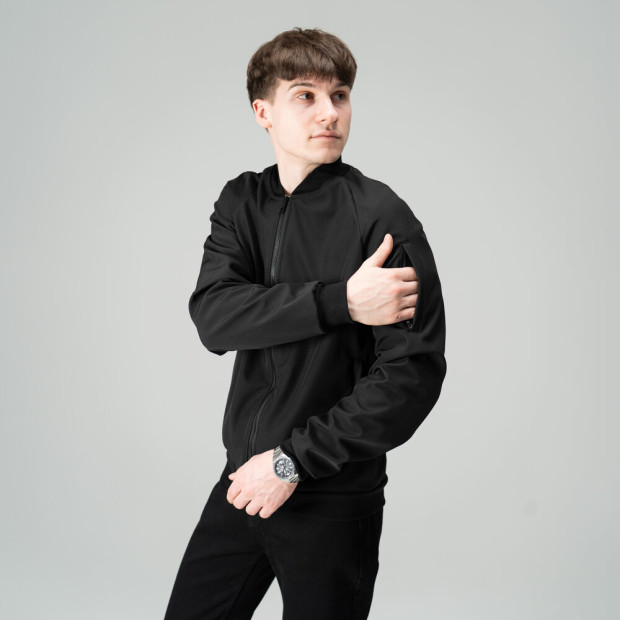 Бомбер Pobedov Thunder Чорний - 1