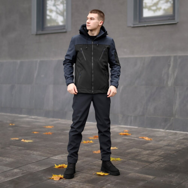 Комплект Pobedov Куртка Korol Lev + Штани Point Синій Синий - 