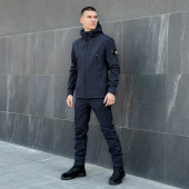 Комплект Pobedov Куртка Motive + Штани Static Синій Синий