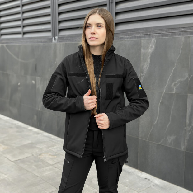 Куртка Pobedov Shadow з липучками жіноча Чорний - 2