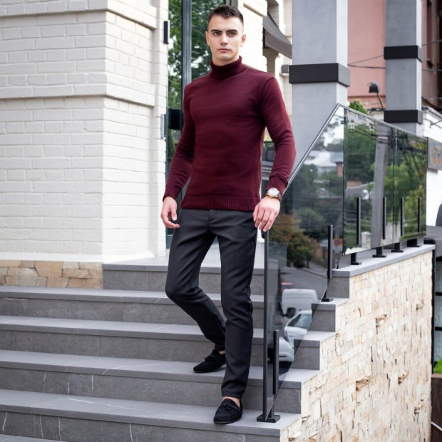 Свитер Pobedov Axelrod Бордовый - 2