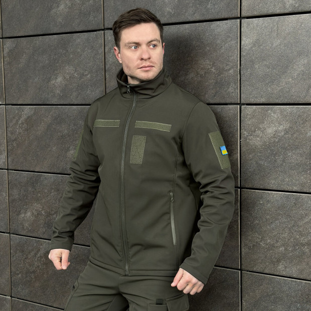 Куртка Pobedov Shadow з липучками Хакі - 3