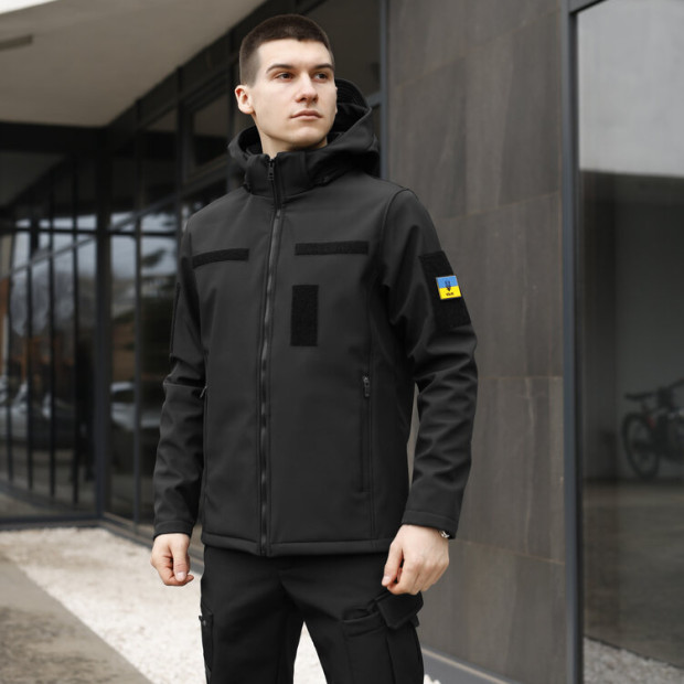 Куртка Pobedov Shadow V2 із липучками Чорний - 