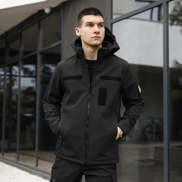 Куртка Pobedov Shadow V2 із липучками Чорний - 1