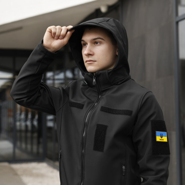 Куртка Pobedov Shadow V2 із липучками Чорний - 3
