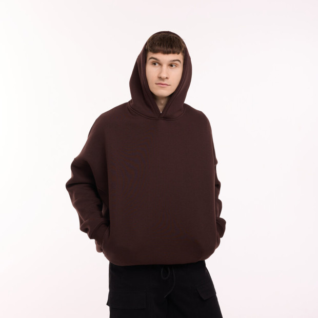 Худи oversize Pobedov Urbanist Шоколадный - 