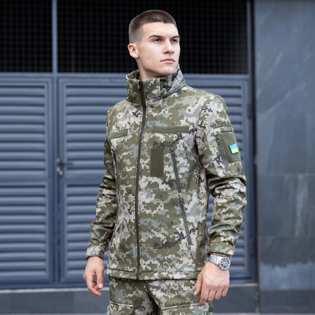 Куртка Pobedov Motive Военная Пиксель - 