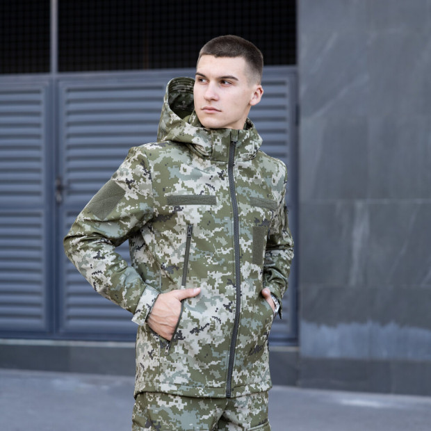 Куртка Pobedov Motive Военная Пиксель - 1