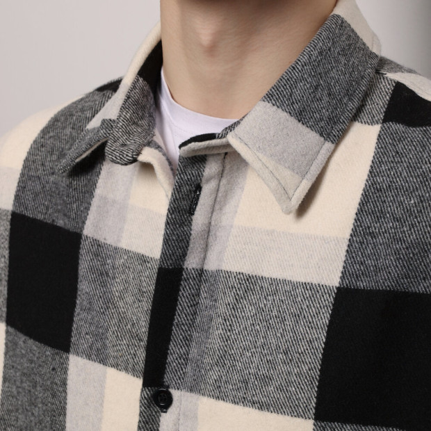 Сорочка Pobedov Tartan Чорно-білий - 3