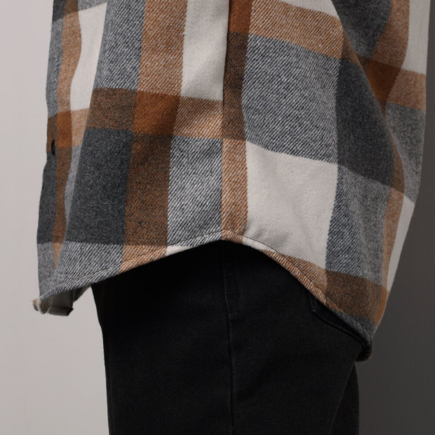 Сорочка Pobedov Tartan Сіро-коричневий - 5