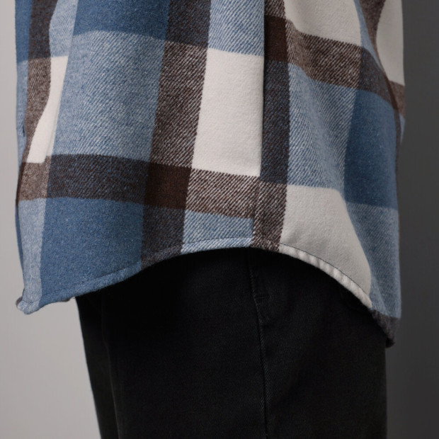 Сорочка Pobedov Tartan Синьо-чорний - 5