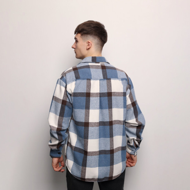 Сорочка Pobedov Tartan Синьо-чорний - 1