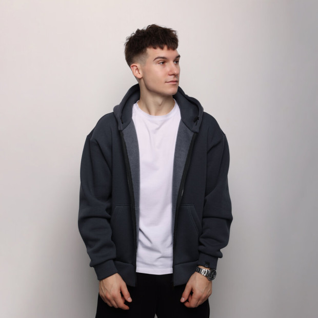 Кофта Pobedov Temp Темно-сірий - 1