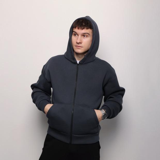 Кофта Pobedov Temp Темно-сірий - 3