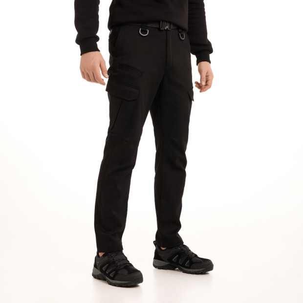 Штани-карго Pobedov trousers Tactical ЗИМА Чорний - 