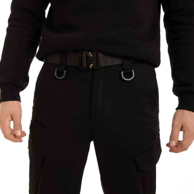 Штани-карго Pobedov trousers Tactical ЗИМА Чорний - 4