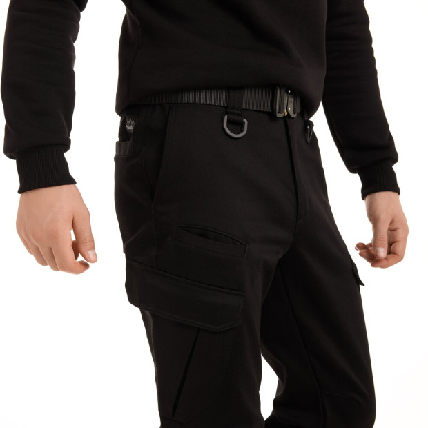 Штани-карго Pobedov trousers Tactical ЗИМА Чорний - 5