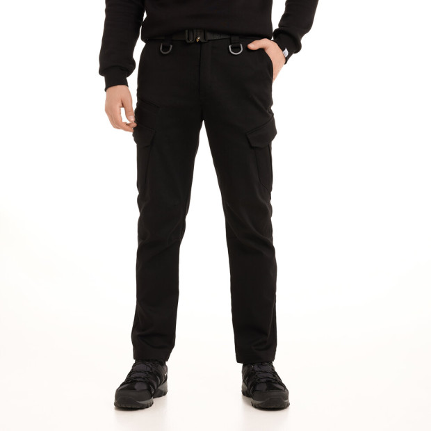 Штани-карго Pobedov trousers Tactical ЗИМА Чорний - 1