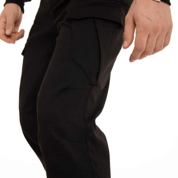Штани-карго Pobedov trousers Tactical ЗИМА Чорний - 6