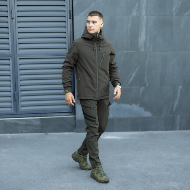 Комплект Pobedov Куртка Matrix + Штани Static Хакі - 1