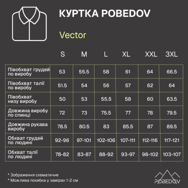 Комплект Куртка Pobedov Vector + Джоггеры Pobedov Vortex Черный, хаки - 2