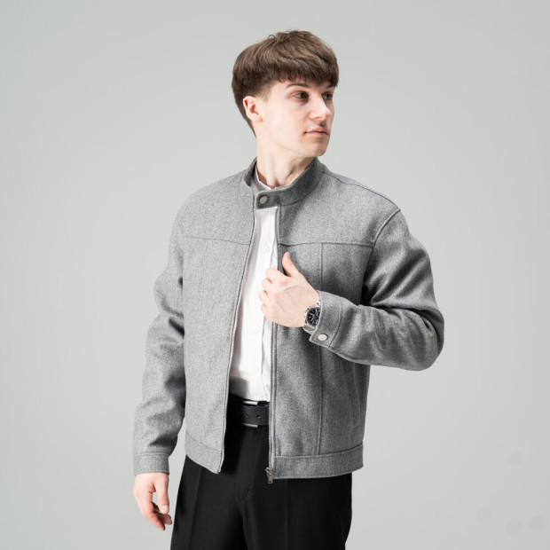 Пальто Slavni Ego Сірий меланж - 2