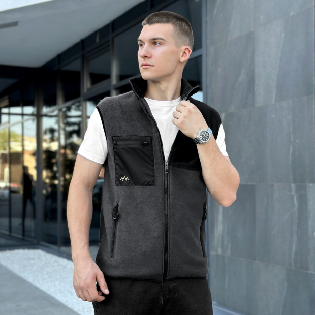 Жилет Pobedov Wolf Антрацит-чорний - 1